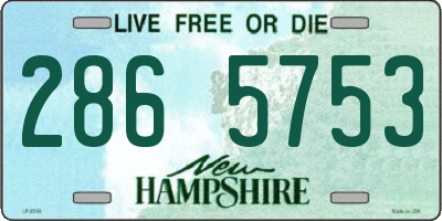 NH license plate 2865753