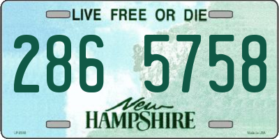 NH license plate 2865758