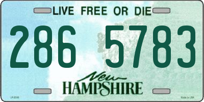 NH license plate 2865783
