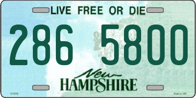 NH license plate 2865800