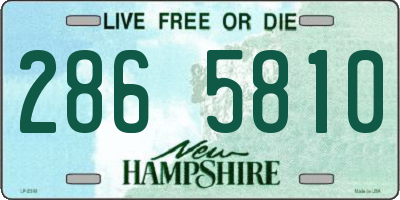 NH license plate 2865810