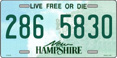NH license plate 2865830