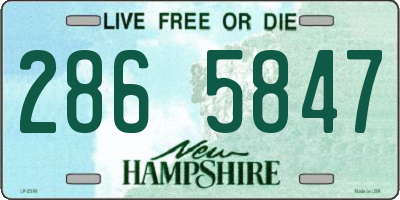 NH license plate 2865847