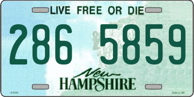 NH license plate 2865859