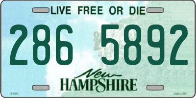 NH license plate 2865892