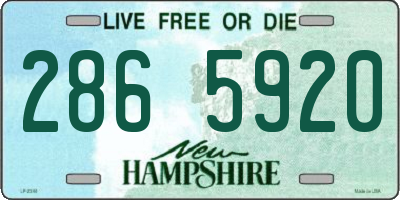 NH license plate 2865920