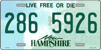 NH license plate 2865926