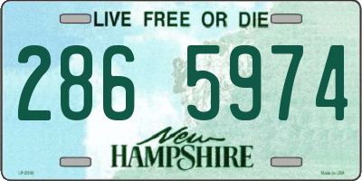 NH license plate 2865974