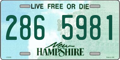 NH license plate 2865981