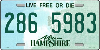 NH license plate 2865983