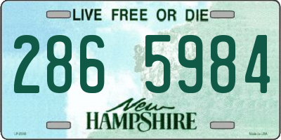 NH license plate 2865984