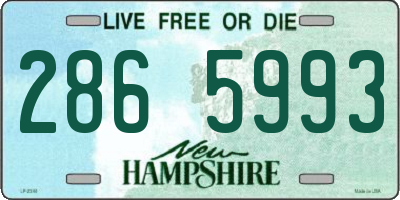NH license plate 2865993