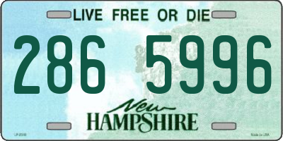 NH license plate 2865996