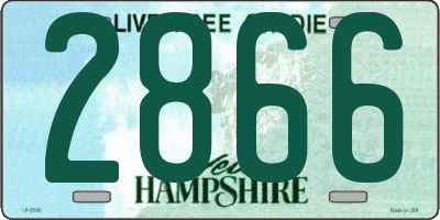 NH license plate 2866