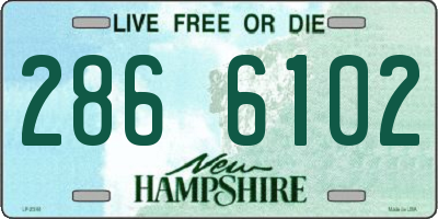 NH license plate 2866102