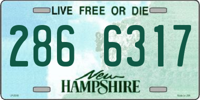 NH license plate 2866317
