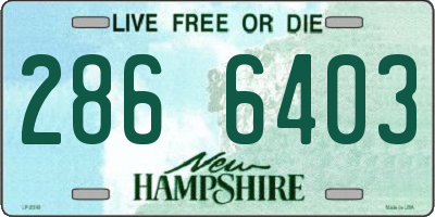 NH license plate 2866403