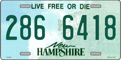 NH license plate 2866418