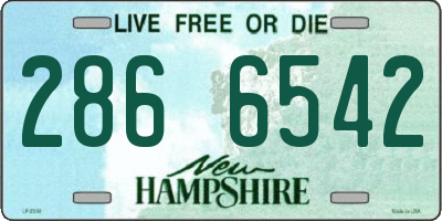 NH license plate 2866542