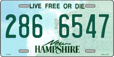 NH license plate 2866547