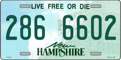 NH license plate 2866602