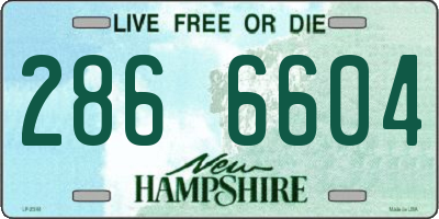 NH license plate 2866604
