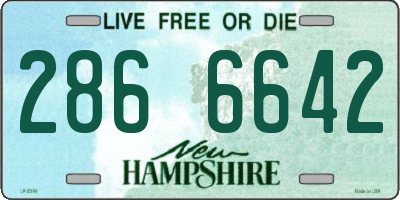 NH license plate 2866642