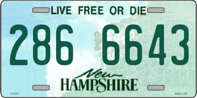 NH license plate 2866643