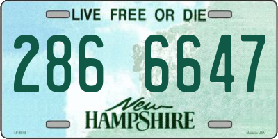 NH license plate 2866647