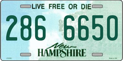 NH license plate 2866650