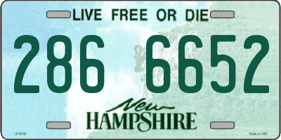 NH license plate 2866652