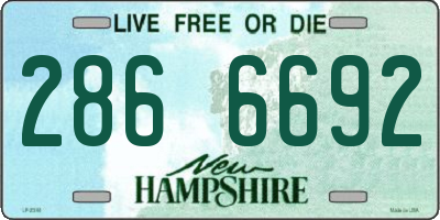 NH license plate 2866692