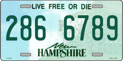 NH license plate 2866789