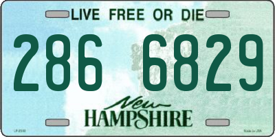 NH license plate 2866829