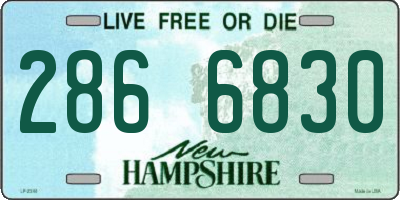 NH license plate 2866830