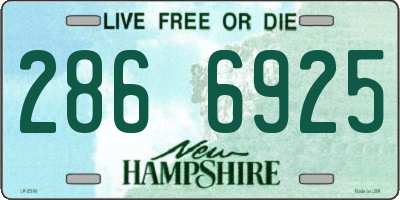 NH license plate 2866925
