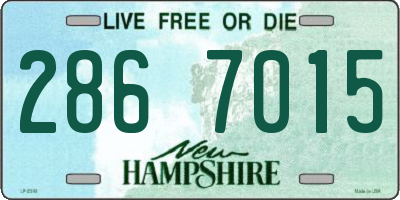 NH license plate 2867015