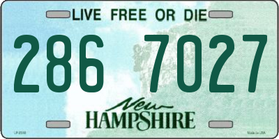 NH license plate 2867027