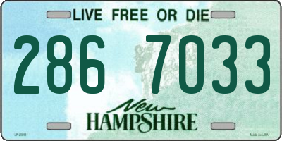 NH license plate 2867033