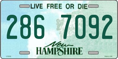 NH license plate 2867092