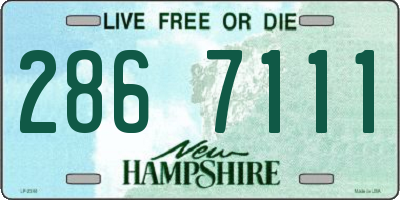NH license plate 2867111