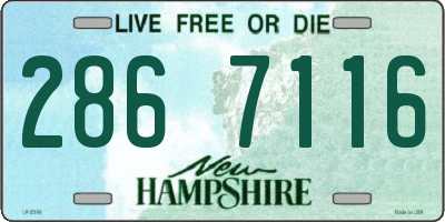 NH license plate 2867116