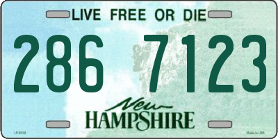 NH license plate 2867123