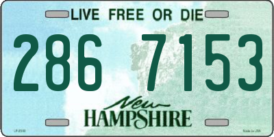 NH license plate 2867153
