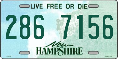 NH license plate 2867156