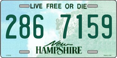NH license plate 2867159