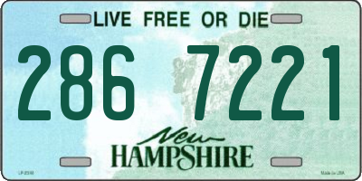 NH license plate 2867221