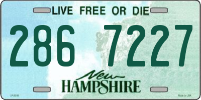 NH license plate 2867227