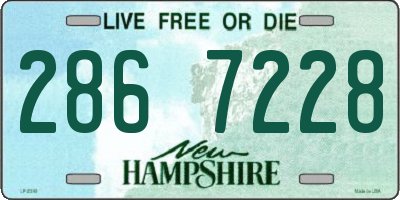 NH license plate 2867228
