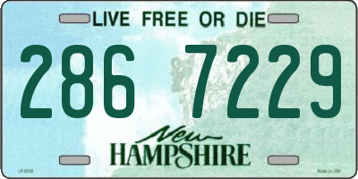 NH license plate 2867229